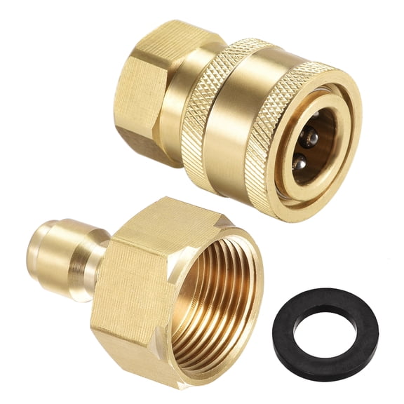 Uxcell M22 & M14x1.5 Female Thread Brass Quick Connect Fittings