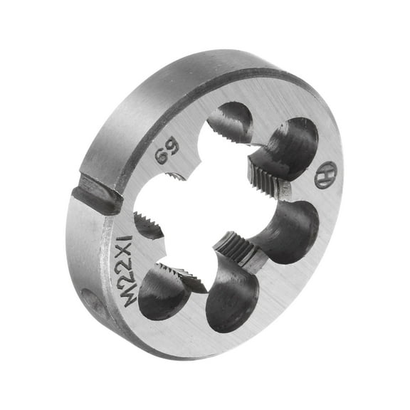 Uxcell M22 x 1 Metric Round Die Machine Thread Threading Dies 45mm OD Alloy Steel