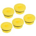 thumbnail image 1 of Uxcell M26x1.5 Hold Plugs Plastic Male Threaded Hex Socket End Cap, Yellow 5 Pack, 1 of 5