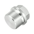 thumbnail image 1 of Uxcell M27 x 1.5 Male Outer Hex Head Plug 304 Stainless Steel Solid Thread 1.18" x 1.26"(L x Max.D), 1 of 3