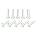 thumbnail image 1 of Uxcell M2x12mm Plastic Phillips Bolts PC Pan Head Machine Screws Transparent 100 Pack, 1 of 5