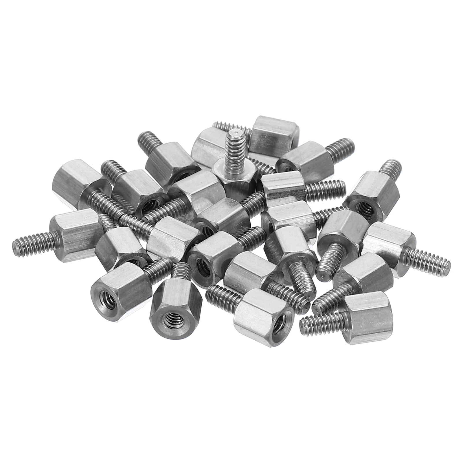 Uxcell M2x4mm+4mm MaleFemale Hex Standoff Screws, Stainless Steel PCB