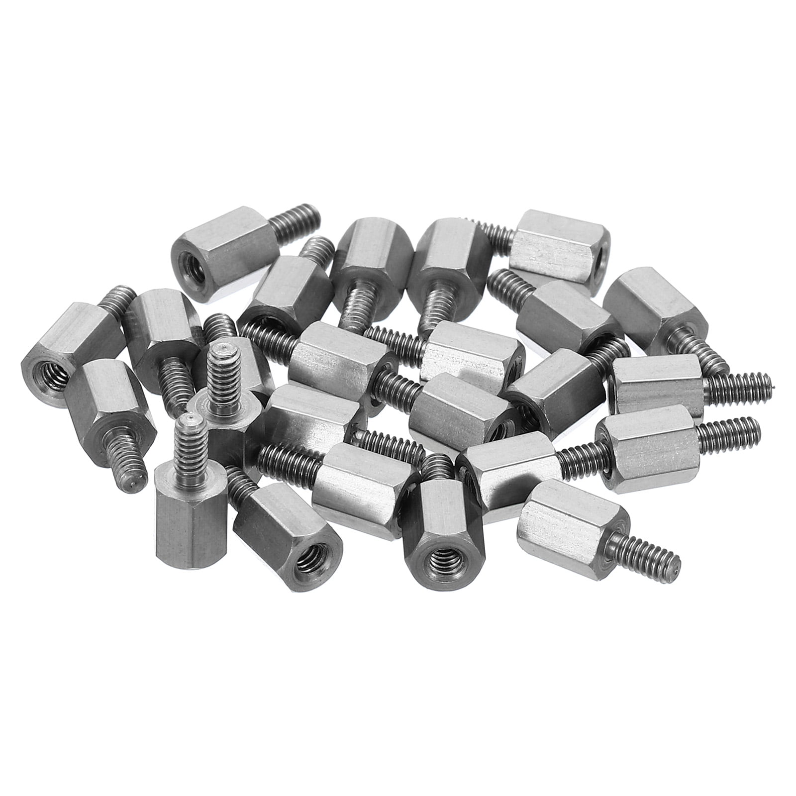 Uxcell M2x5mm+4mm MaleFemale Hex Standoff Screws, Stainless Steel PCB