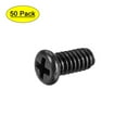 thumbnail image 1 of Uxcell M2x5mm Computer Screw Fastener 2.8mm Dia Screw Head Black 50 Pack, 1 of 5