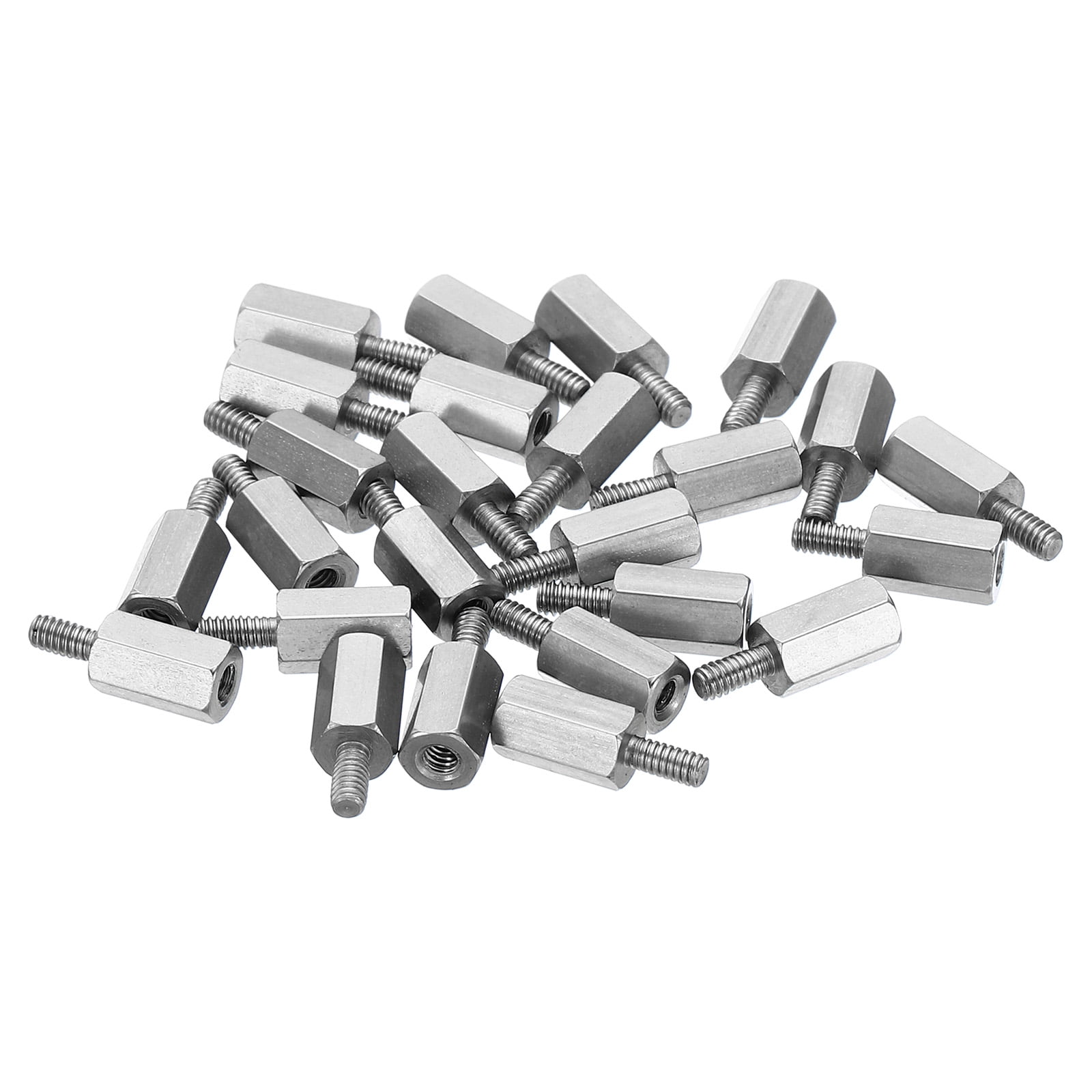 Uxcell M2x7mm+4mm MaleFemale Hex Standoff Screws, Stainless Steel PCB