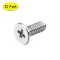 thumbnail image 1 of Uxcell M2x8mm Computer Screw Fastener Silver Tone 3.8mm Dia Screw Head 50 Pack, 1 of 5
