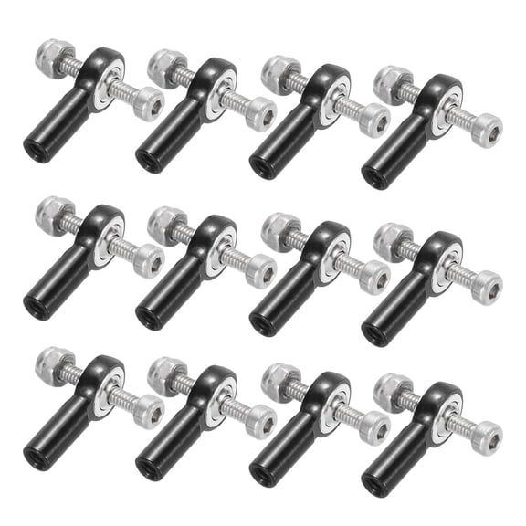 Uxcell M2xL15mm Ball Rods End Head Ball Joint Buckle Steering Connecting Pushrod Tie for RC Model with Nuts 12Pcs