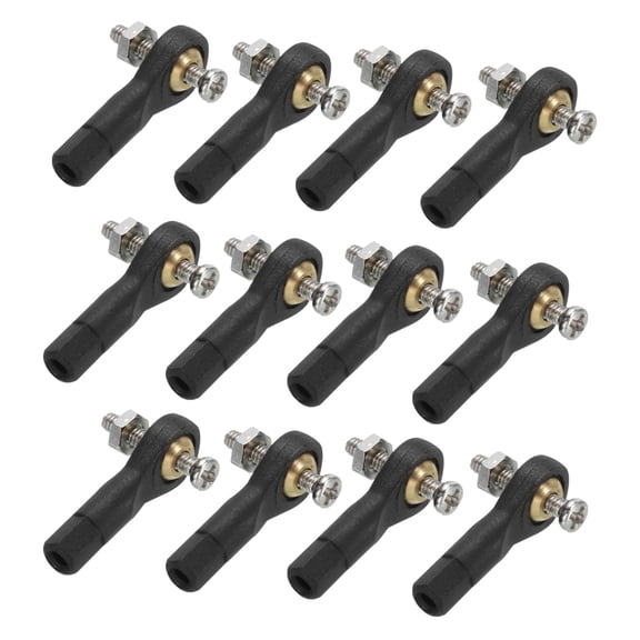 Uxcell M2xL19mm Ball Rods End Head Ball Joint Buckle Steering Connecting Tie for RC Model with Nuts 20Pcs