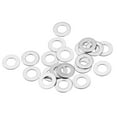 thumbnail image 1 of Uxcell M3 304 Stainless Steel Flat Washers, 3x6x0.2mm Ultra Thin Flat Spacers for Screw Bolt, 50 Pack, 1 of 5