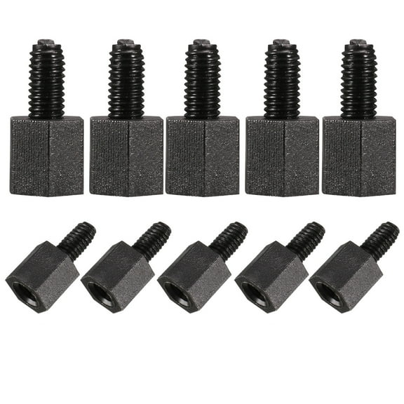 Uxcell M3 6+6mm Nylon Male Female Thread Hex Standoff Spacer Screws PCB Pillar (50-pack)