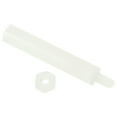 thumbnail image 1 of Uxcell M3 Standoff Screws 40 Pack Nylon Hex PCB Standoffs Nuts (30mm6mm, White), 1 of 6