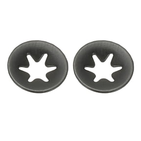 Uxcell M3 Star Internal Tooth Lock Washers 100Pcs Push on Retaining Clips Manganese Steel Quick Speed Locking Washers Black