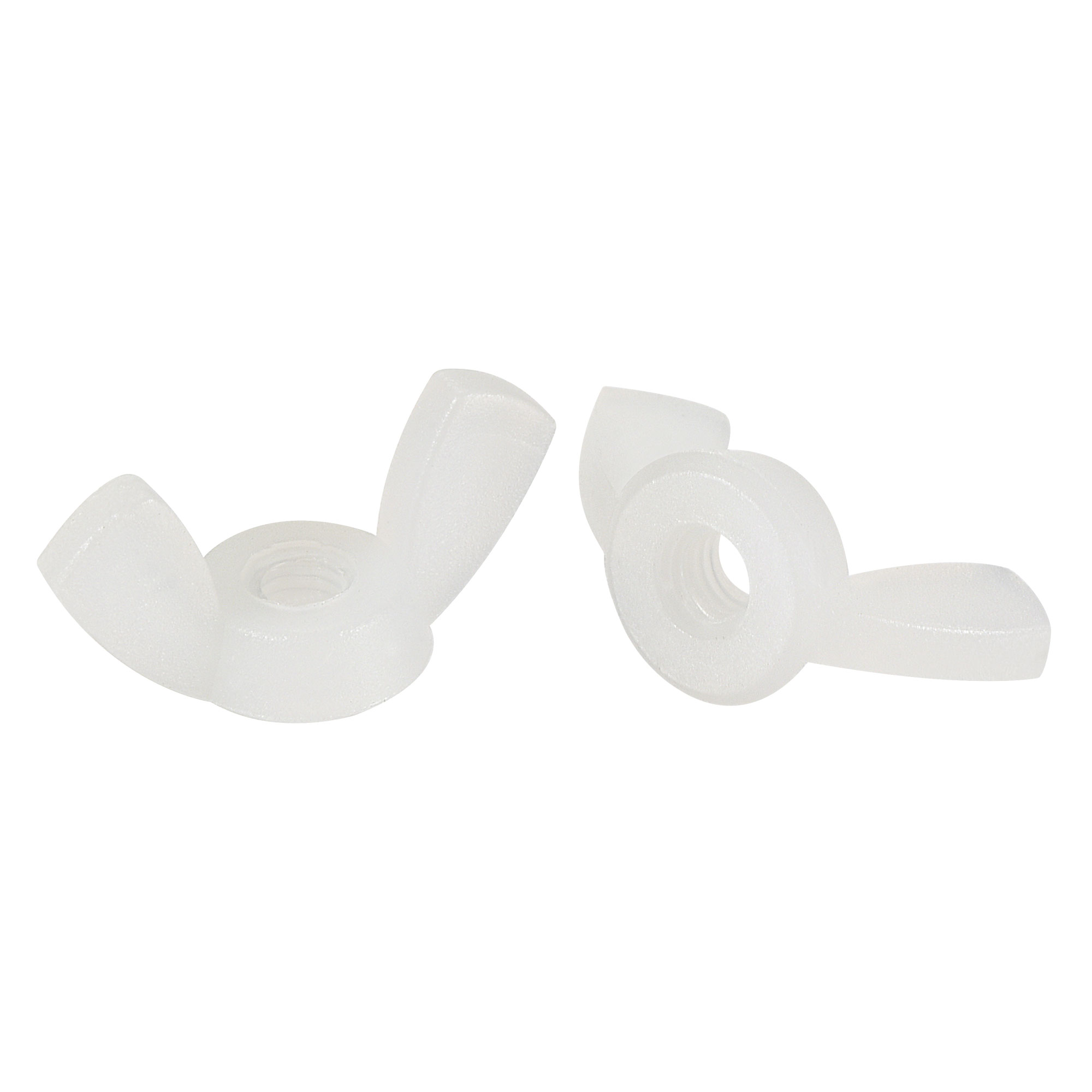 Uxcell M3 Wing Nuts Butterfly Nut Nylon  Hand Twist Tighten Fasteners White 25 Pack - image 1 of 5