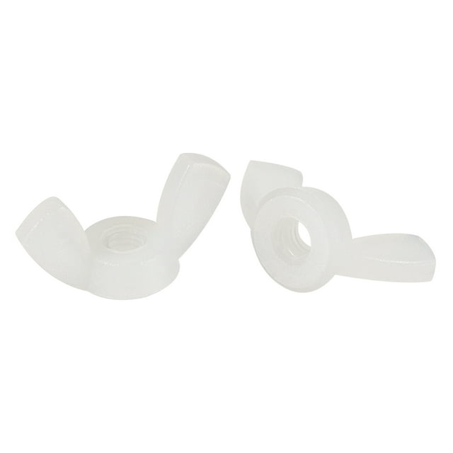 Uxcell M3 Wing Nuts Butterfly Nut Nylon  Hand Twist Tighten Fasteners White 25 Pack