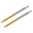 thumbnail image 1 of Uxcell M3 x 0.5 Cobalt High Speed Steel Straight Flute Machine Thread Tap Titanium Coated 2 Pack, 1 of 6