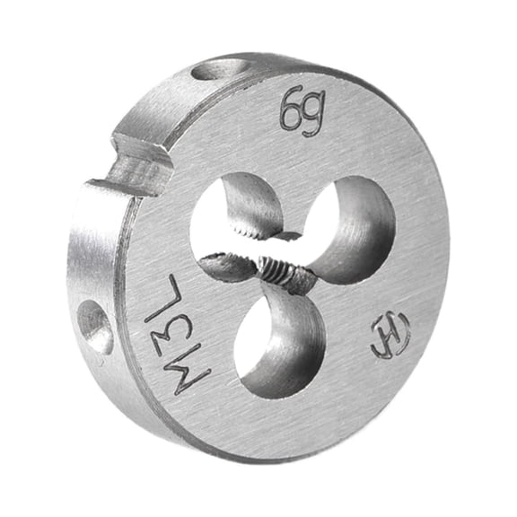 Uxcell M3 x 0.5 Metric Left Hand Alloy Steel Machine Thread Round Threading Dies