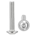 thumbnail image 1 of Uxcell M3 x 18mm 304 Stainless Steel Flanged Button Head Socket Cap Screws 100 Pack, 1 of 5