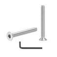 thumbnail image 1 of Uxcell Flat Head Socket Cap Screws, 304 Stainless Steel Head Screw Bolts Hex Socket Drive Countersunk Bolts M3 x 25mm, 1 of 7