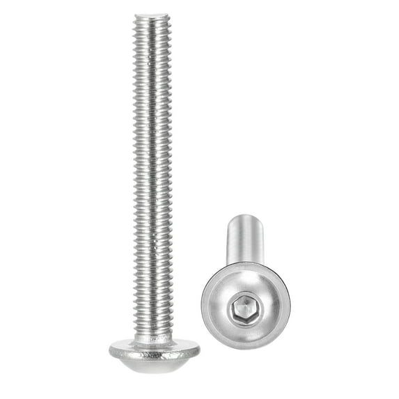 Uxcell M3 x 25mm 304 Stainless Steel Flanged Button Head Socket Cap Screws 50 Pack