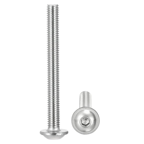Uxcell M3 x 30mm 304 Stainless Steel Flanged Button Head Socket Cap Screws 100 Pack