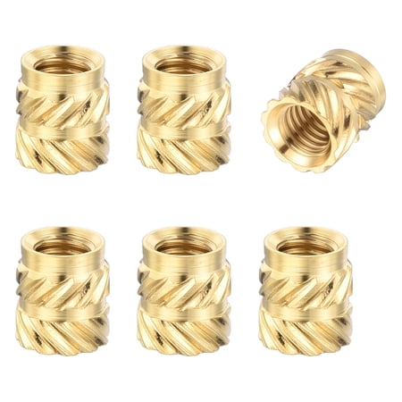 Uxcell M3 x 5 x 4.5mm(MxHxD) Threaded Inserts Heat Set Inserts 86Pcs, Metric Brass Knurled Thread Nuts, Embedment Nut for 3D Printing Components, Plastic Shell
