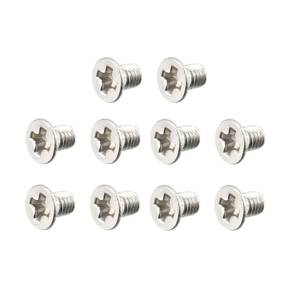 Uxcell M3 x 5mm Flat Head Metric Countersunk Bolts Machine Screws 100 Pack