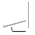 thumbnail image 1 of Uxcell Flat Head Socket Cap Screws, 304 Stainless Steel Head Screw Bolts Hex Socket Drive Countersunk Bolts M3 x 60mm, 1 of 7