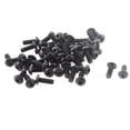 thumbnail image 1 of Uxcell M3 x 8mm Thread 12.9 Alloy Steel Hex Socket Button Head Screws Bolts 10mm (50-pack), 1 of 2