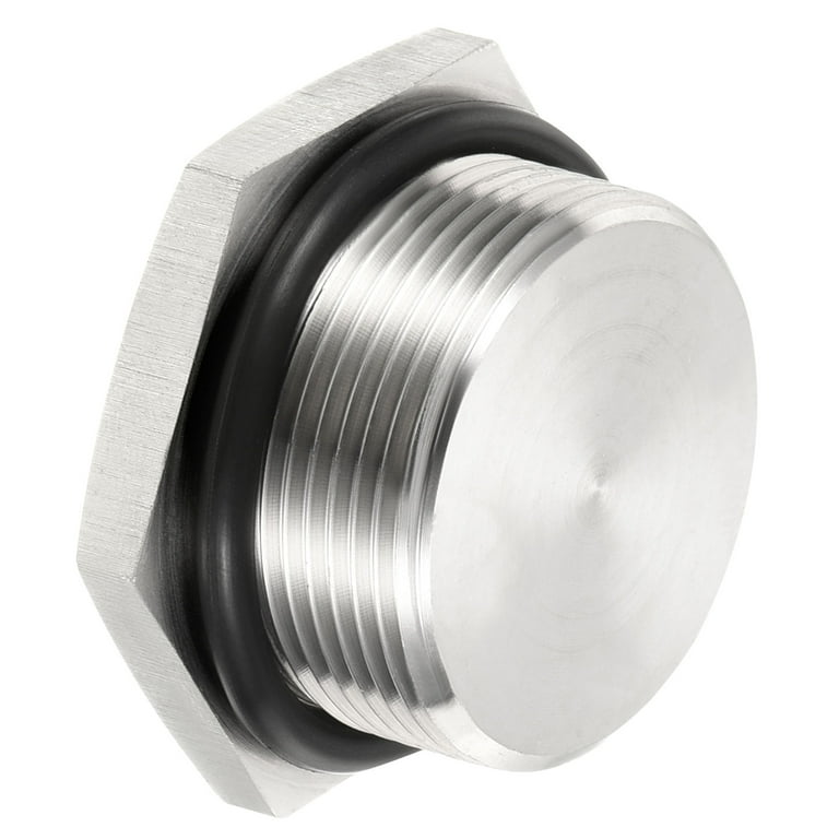 Uxcell Countersunk Plug Internal Hex Head Socket With Flange M10 X 1 Male 2pcs