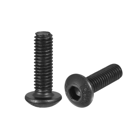 Uxcell M3x10mm Hex Socket Button Head Cap Bolts Screws Alloy Steel Black 50 Pack