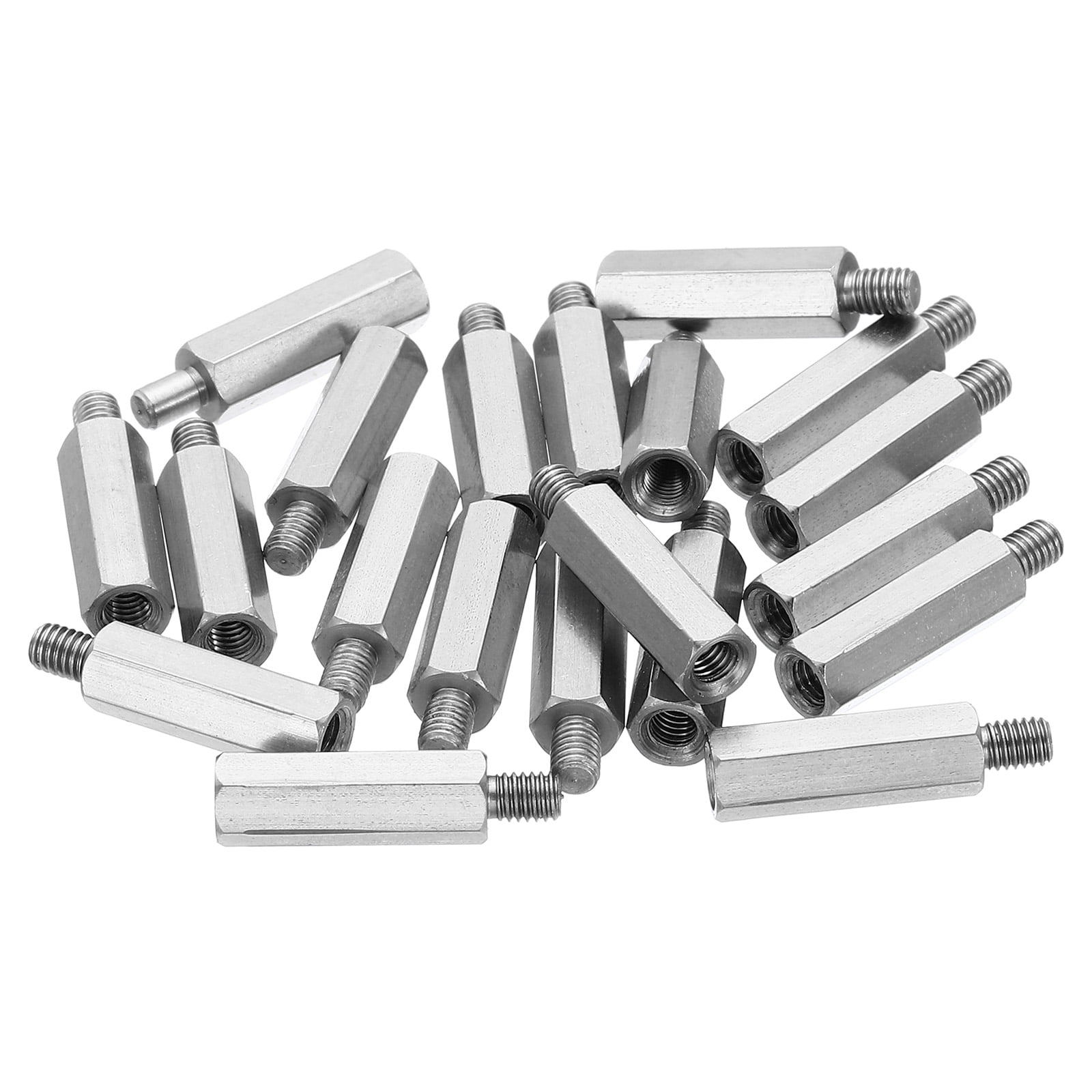 Uxcell M3x15mm+4mm MaleFemale Hex Standoff Screws, Stainless Steel PCB