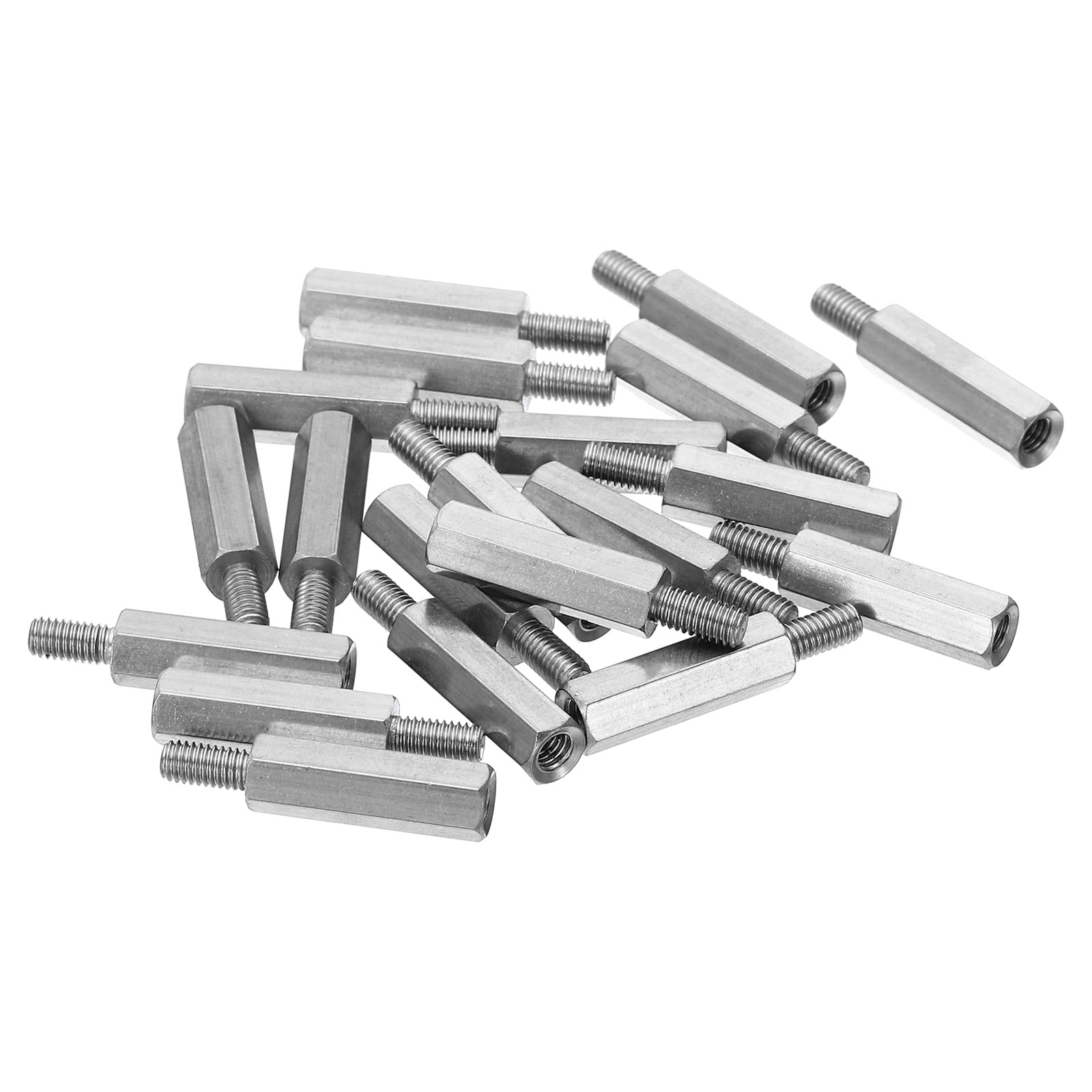 Uxcell M3x16mm+6mm MaleFemale Hex Standoff Screws, Stainless Steel PCB