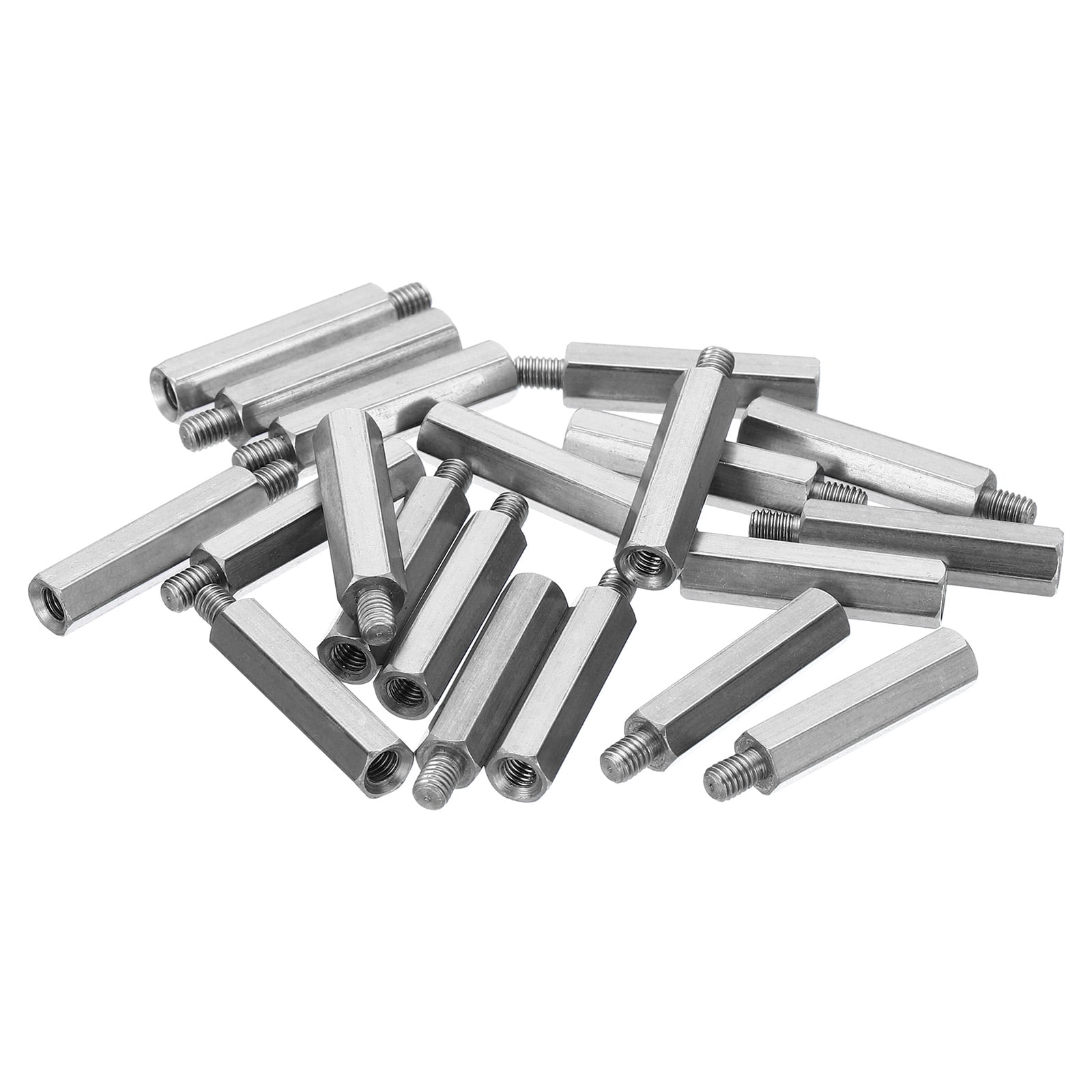 Uxcell M3x20mm+4mm MaleFemale Hex Standoff Screws, Stainless Steel PCB