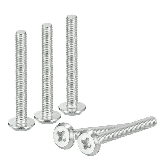 Uxcell M3x25mm Flat Round Head Phillips Head Screws, 100 Pack 304 Stainless Steel Phillips Drive Machine Screw