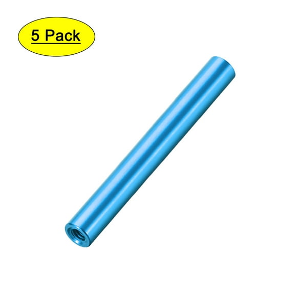 Uxcell M3x35mm Round Aluminum Standoff Column Spacer Female Blue for FPV Quadcopter RC Parts DIY 5Pcs