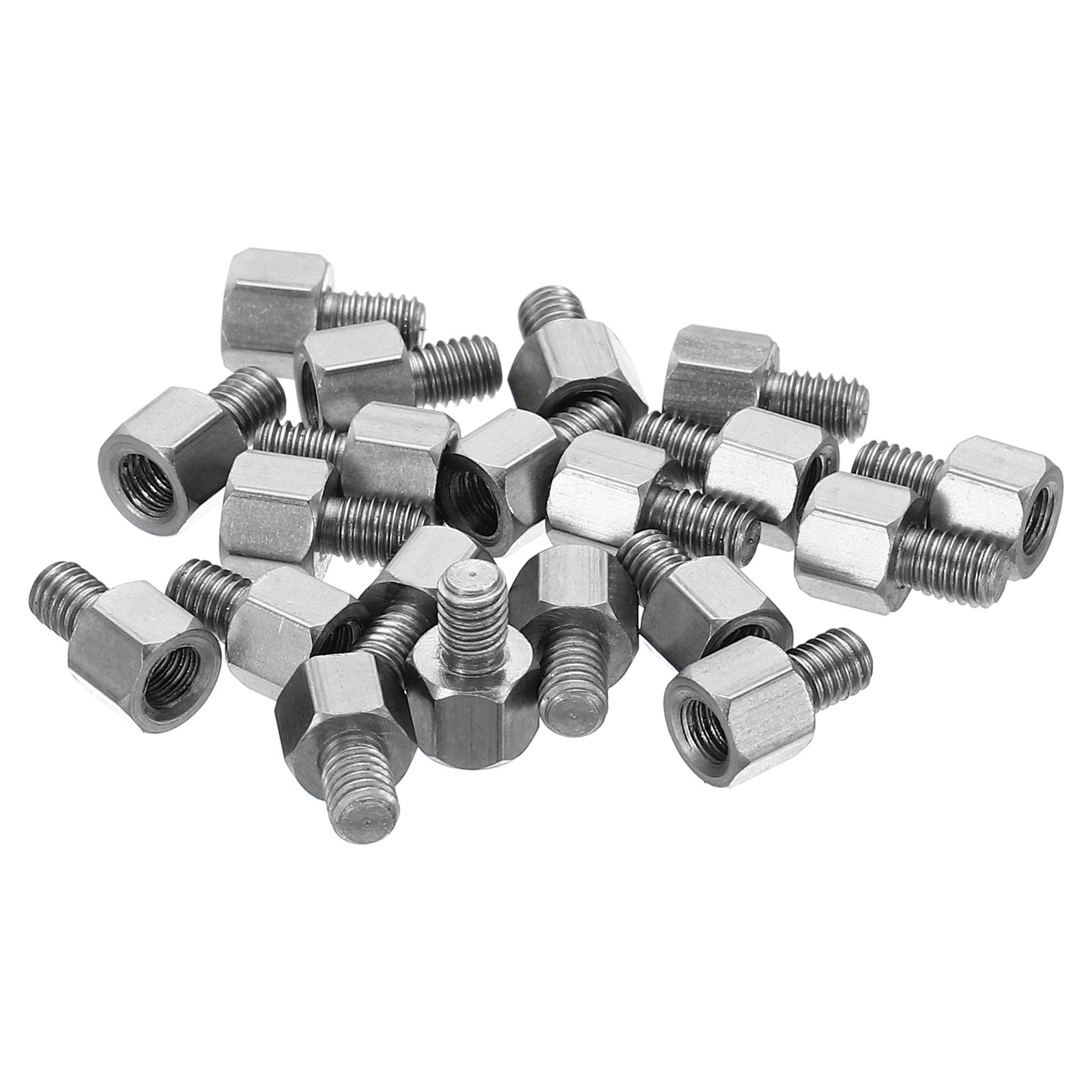 Uxcell M3x4mm+4mm MaleFemale Hex Standoff Screws, Stainless Steel PCB