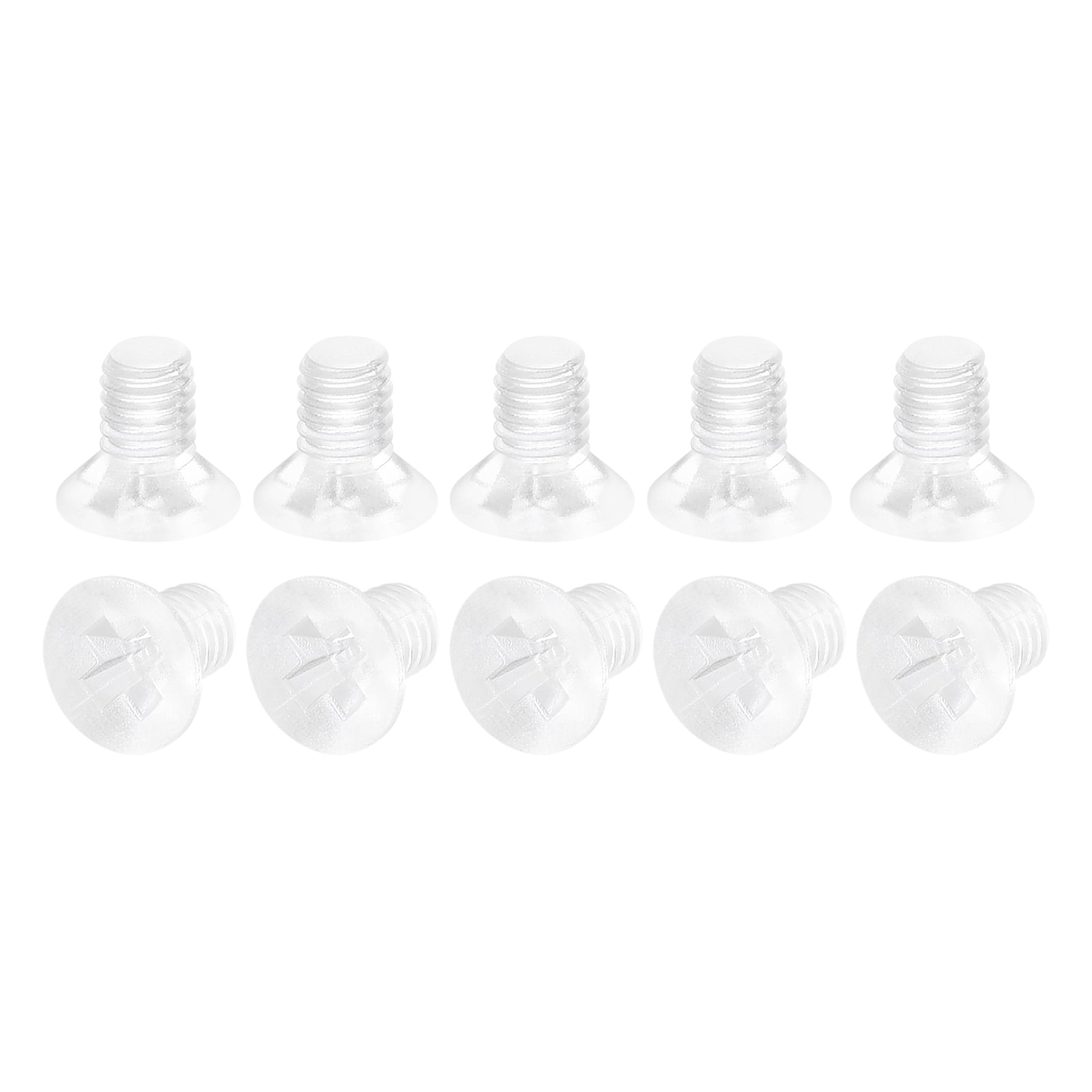 Uxcell M3x4mm Plastic Phillips Machine Screws, PC Flat Head Machine ...