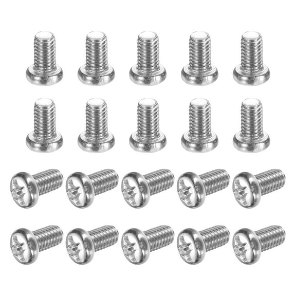 Uxcell M3x5-0.5mm Pan Head Machine Screws, Phillips Drive for Computers, 50 Pcs