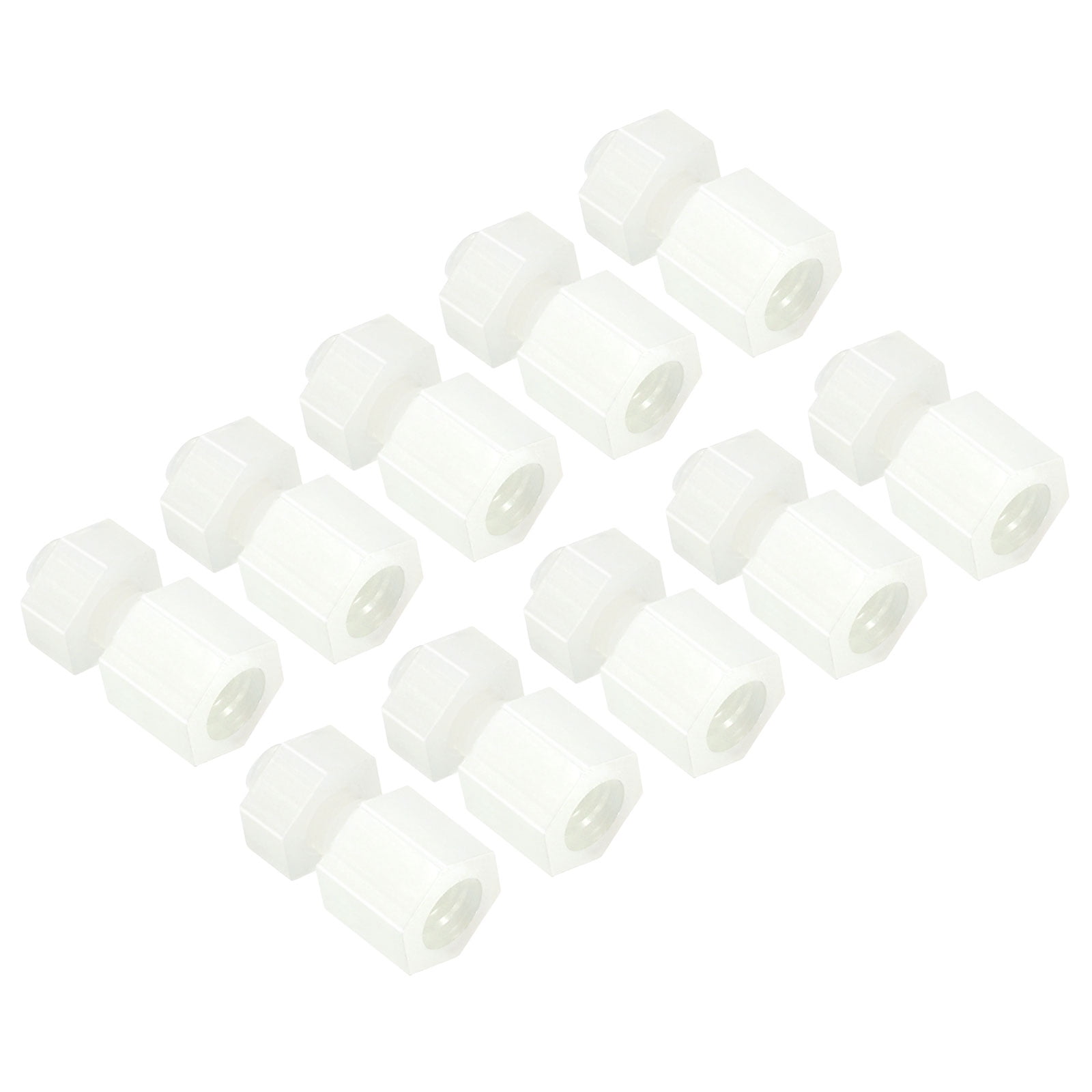 Uxcell M3x5+6mm Nylon Hex Spacer Standoffs PCB Standoff Screws Nuts