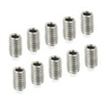 thumbnail image 1 of Uxcell M3x5mm 304 Stainless Steel Grub Screw Metric Hex Socket Head Nylon Cup Point Screws 10 Pack, 1 of 6
