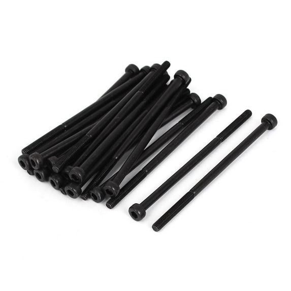 Uxcell M3x60mm 12.9 Alloy Steel Hex Bolt Socket Head Cap Machine Screws Black (20-pack)