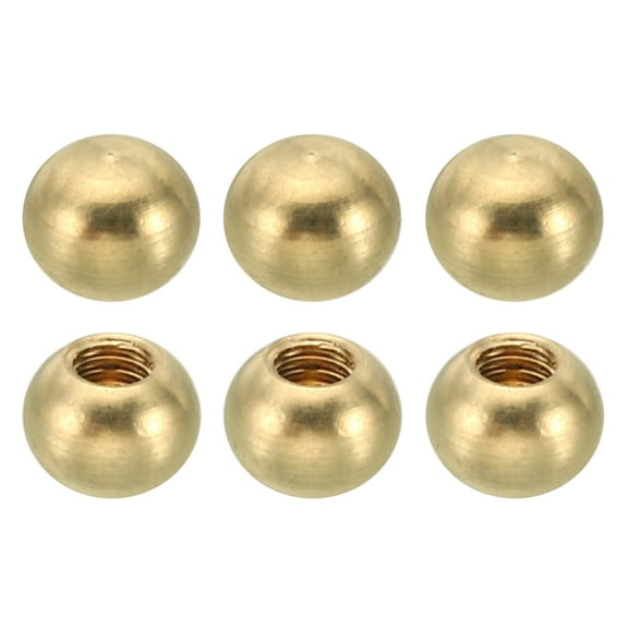 Thread Cap Nuts Knob, Brass Ball Lamp Decoration Screw Caps Nut Cover Nut for Furniture Lighting and DIY Project M3x6mm 6