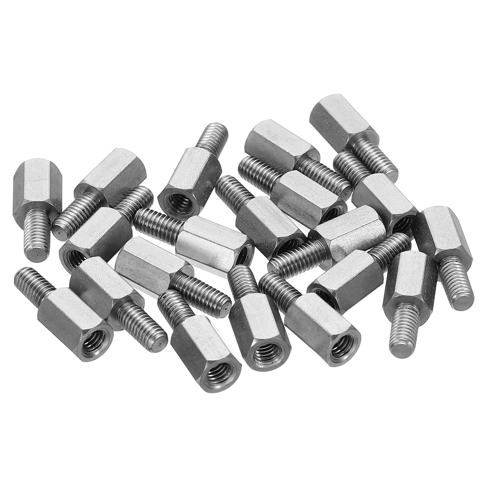 Uxcell M3x7mm+6mm MaleFemale Hex Standoff Screws, Stainless Steel PCB