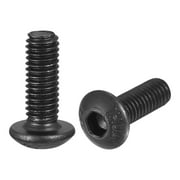 Uxcell M3x8mm Hex Socket Button Head Cap Bolts Screws Alloy Steel Black 100 Pack