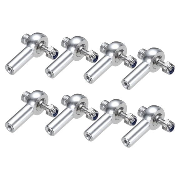 Uxcell M3xL25mm Ball Rods End Head Ball Joint Buckle Steering Connecting Pushrod Tie for RC Model with Nuts 8Pcs