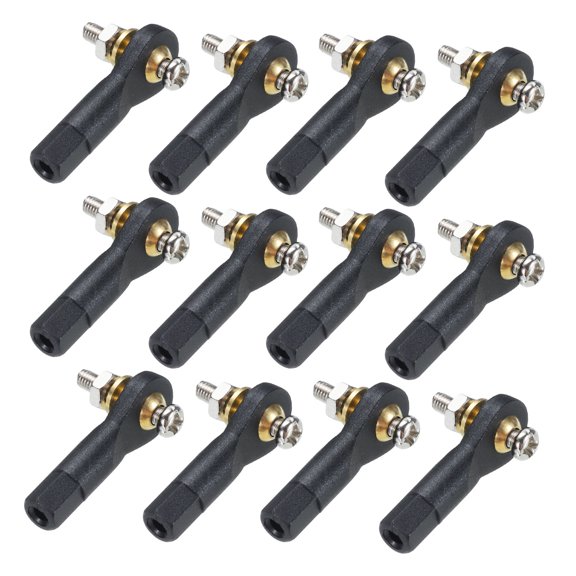 Uxcell M3xL29mm Ball Rods End Head Ball Joint Buckle Steering Connecting Tie for RC Model with Screw and Nut 20Pcs