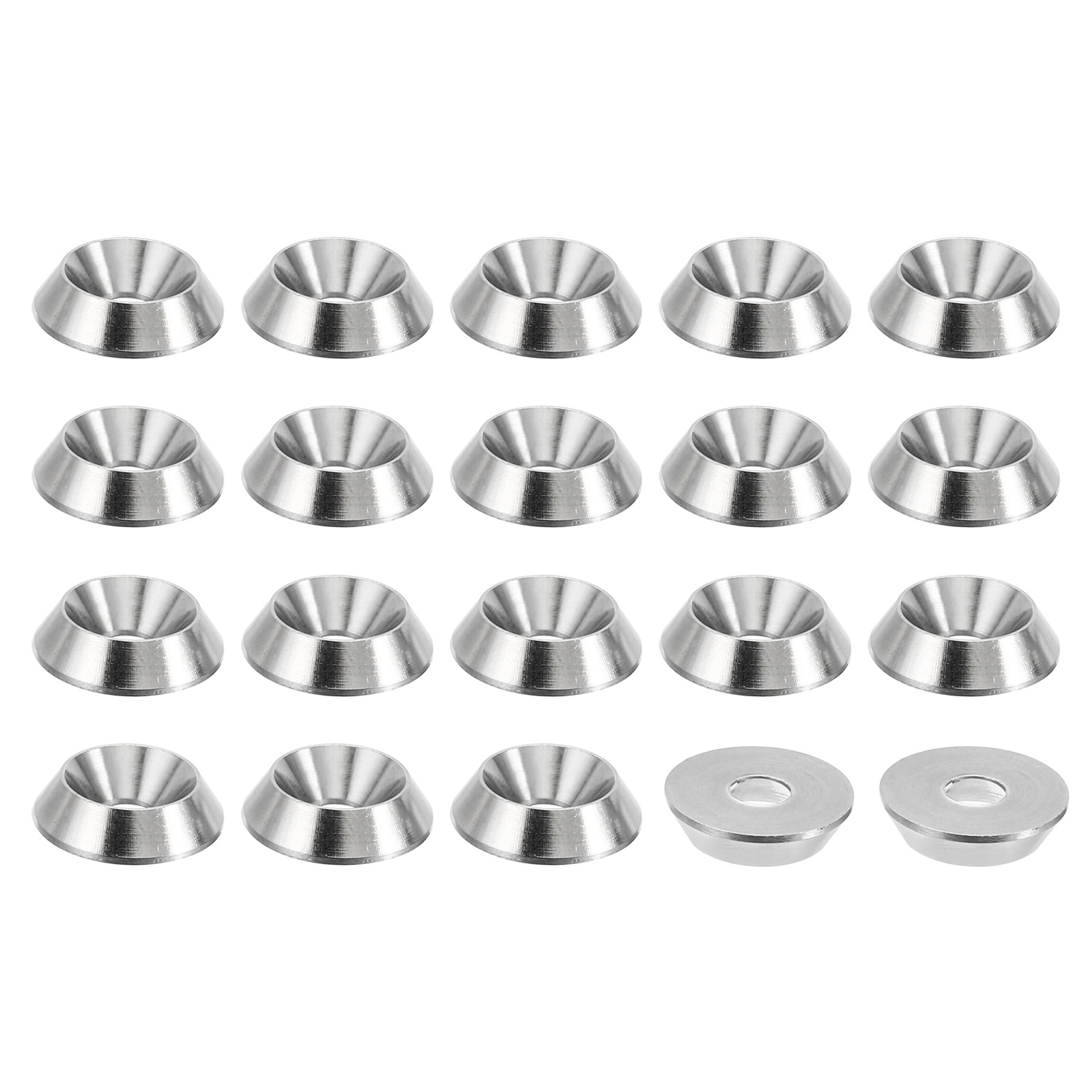 Uxcell M4 Finish Countersunk Washer 13mmx3.2mm 304 Stainless Steel