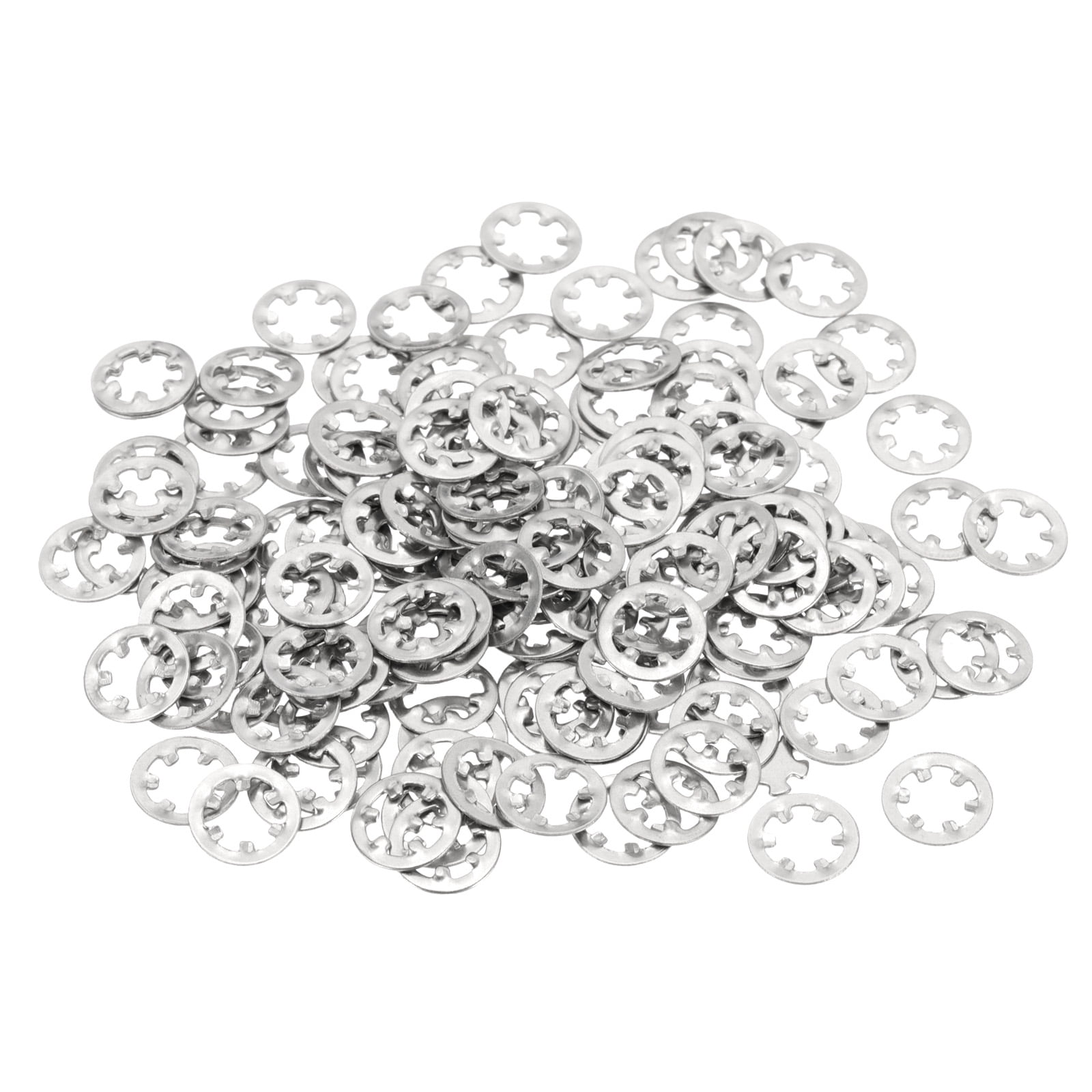 10 Stainless Steel External Tooth Star Lock Washers - View #6