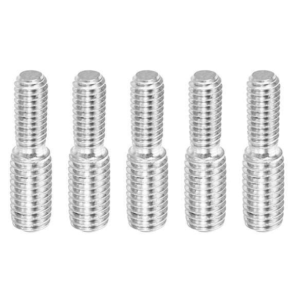 Uxcell M4*M5*20mm Double End Threaded Stud Screw Bolt, 5 Pack 304 Stainless