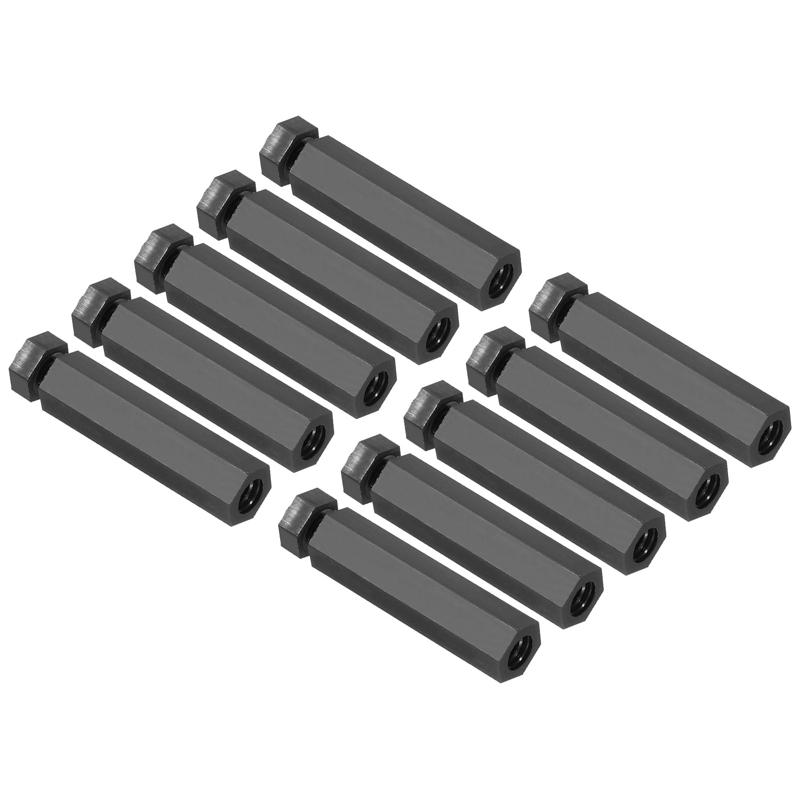 Uxcell M4 Nylon Hex Standoff Screws Nuts, 1Set/50Pack PCB Male Female